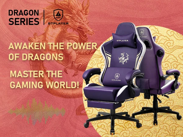GTPLAYER Gaming Chair with Bluetooth Speakers