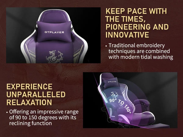 GTPLAYER Gaming Chair with Bluetooth Speakers