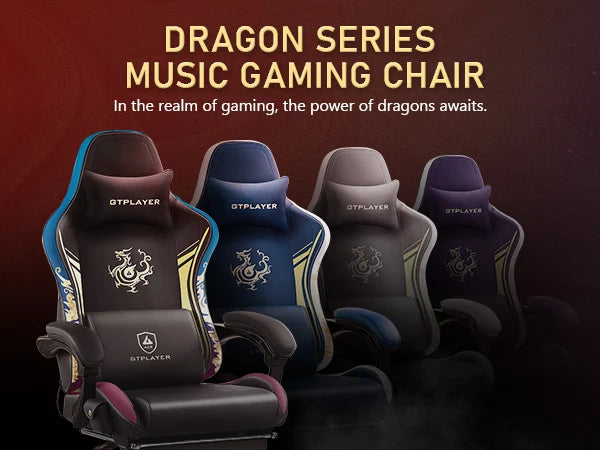 GTPLAYER Gaming Chair with Bluetooth Speakers