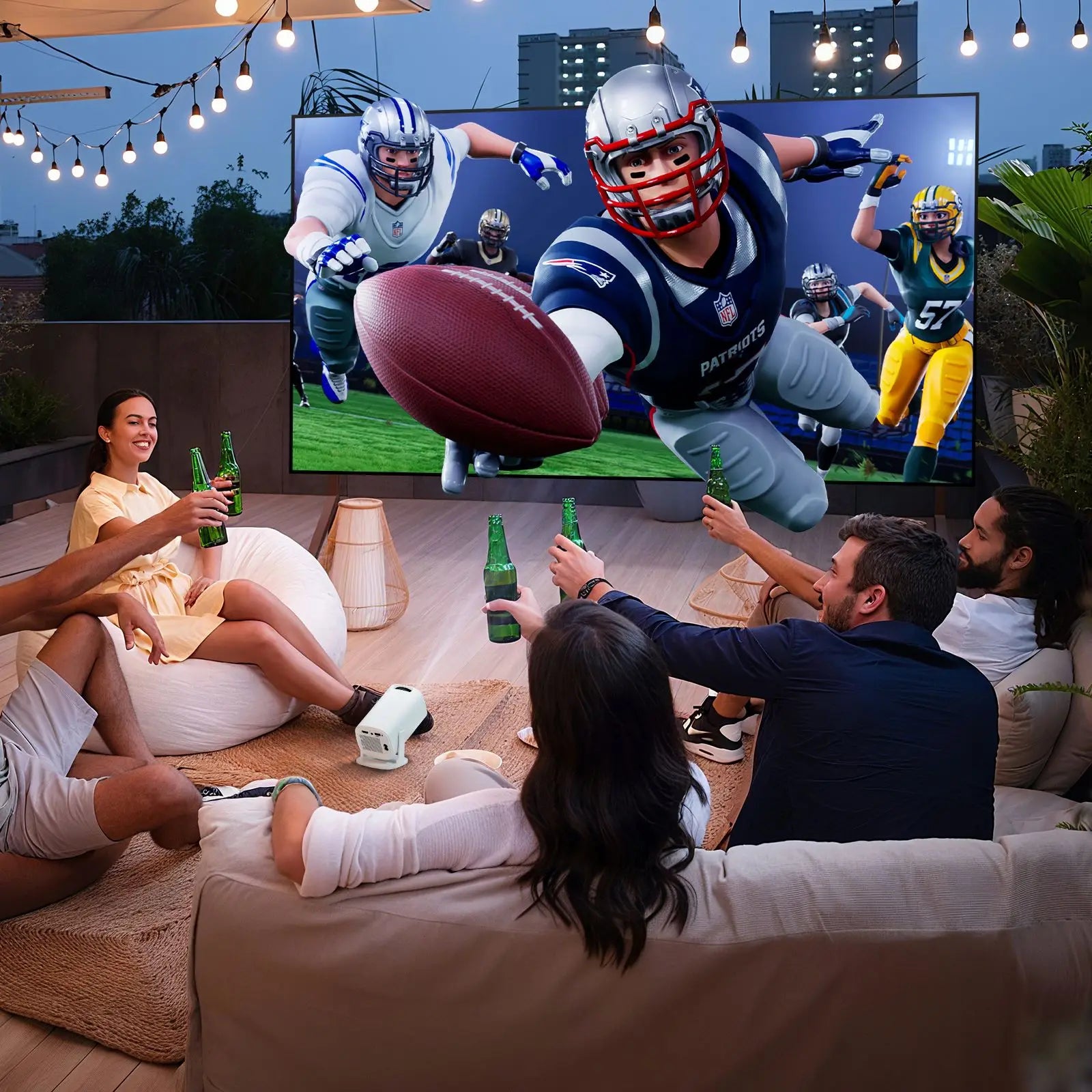 Android 14 Smart Mini Projector