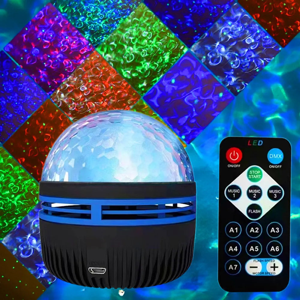 USB Galaxy Projector Aurora Night Light 360°