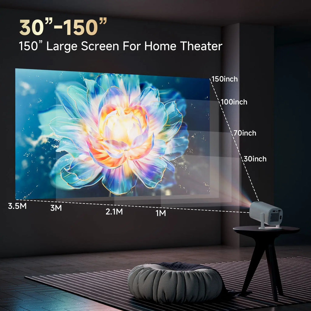 Android 14 Smart Mini Projector