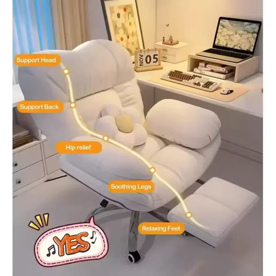 Dark Gray Recliner Gaming Chair - Home Office Desk Chair