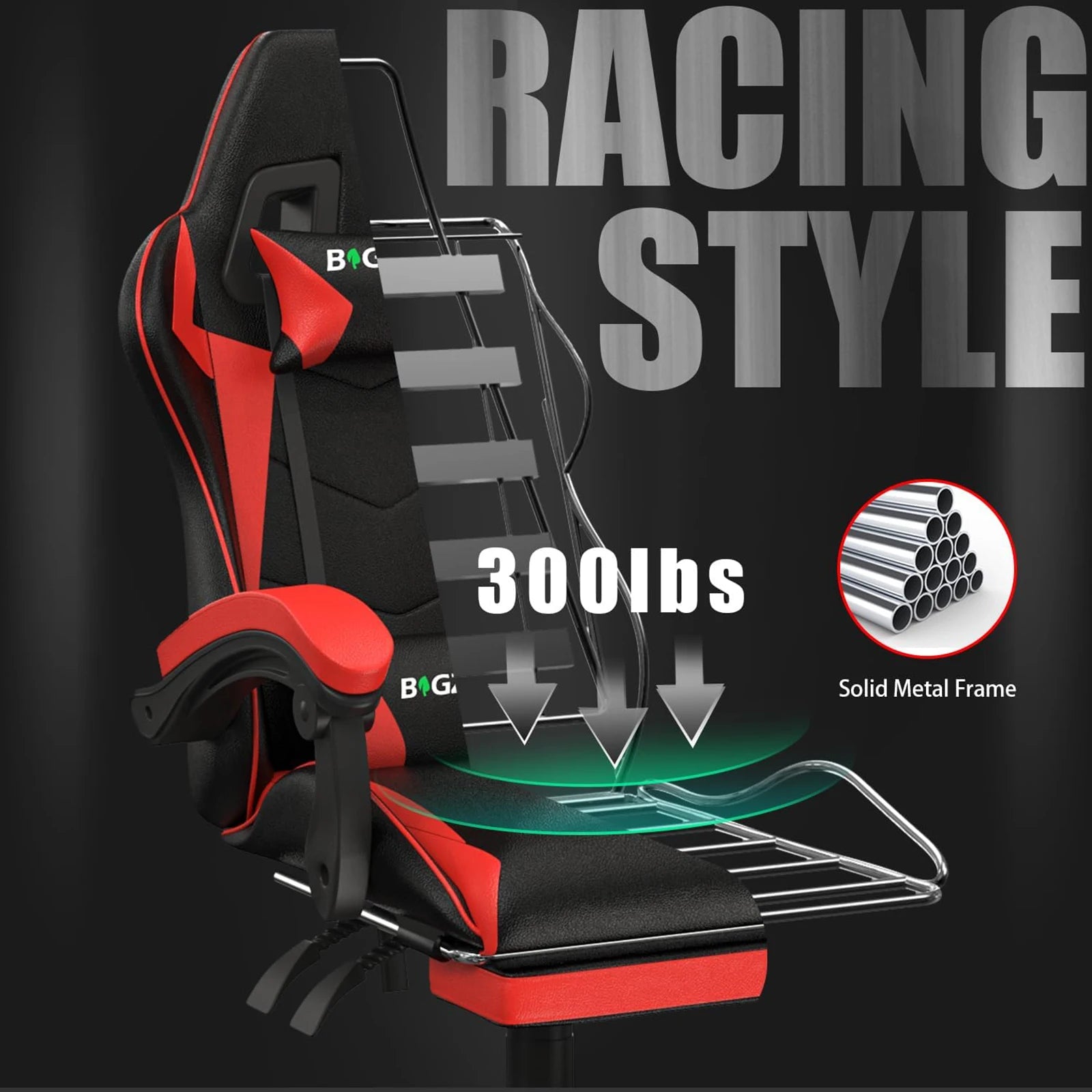 Gaming Chair with Footrest Gamer Chairs