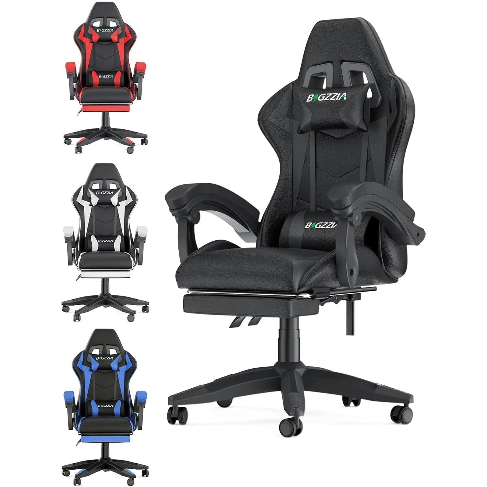 Gaming Chair with Footrest Gamer Chairs
