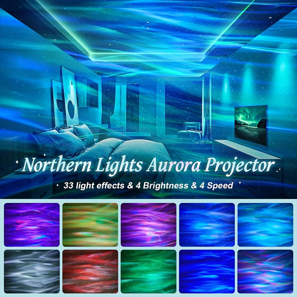 USB Galaxy Projector Aurora Night Light 360°