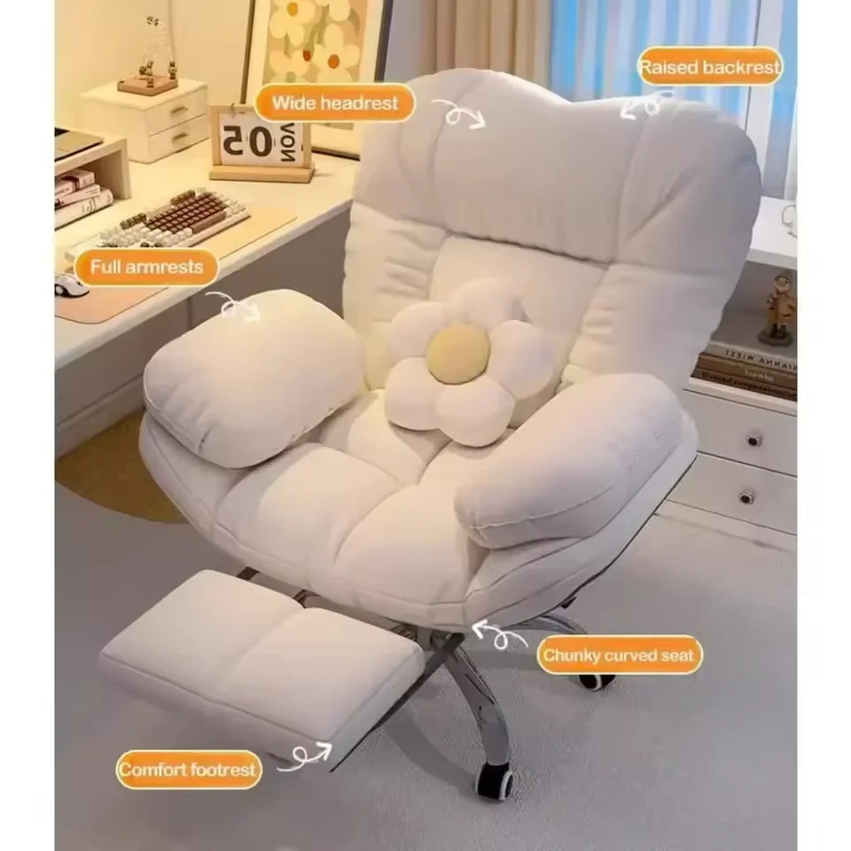 Dark Gray Recliner Gaming Chair - Home Office Desk Chair