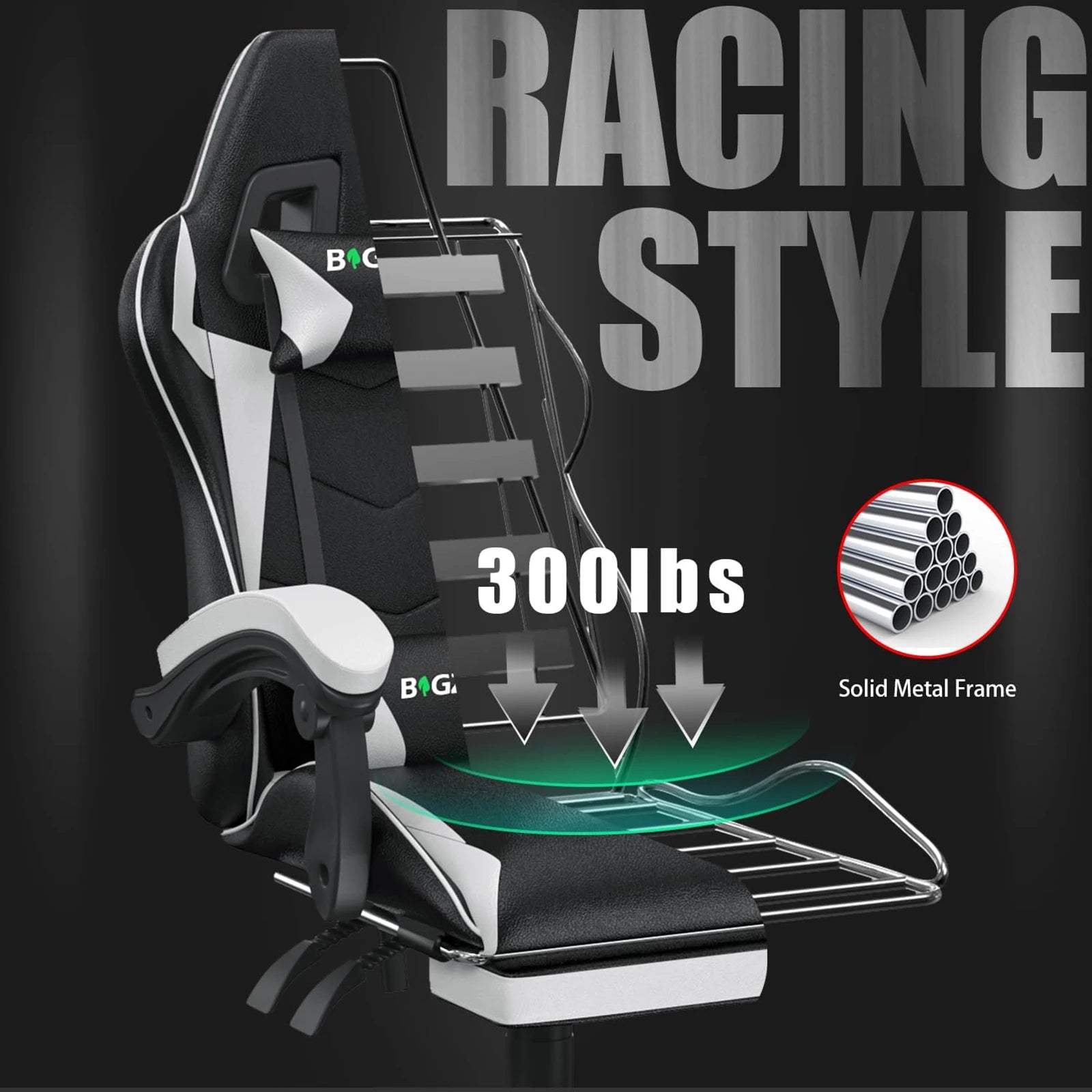 Gaming Chair with Footrest Gamer Chairs