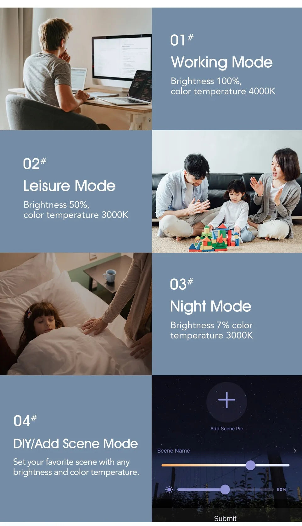 Voice Control Alexa Google Smart Ceiling Lamp