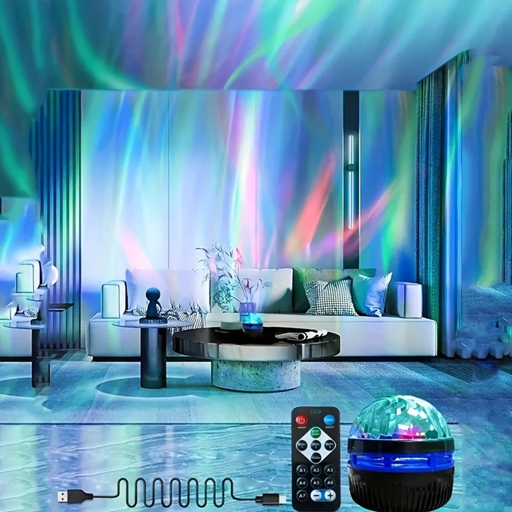 USB Galaxy Projector Aurora Night Light 360°
