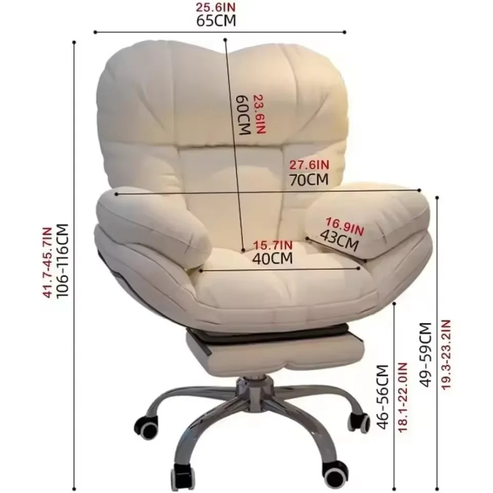 Dark Gray Recliner Gaming Chair - Home Office Desk Chair