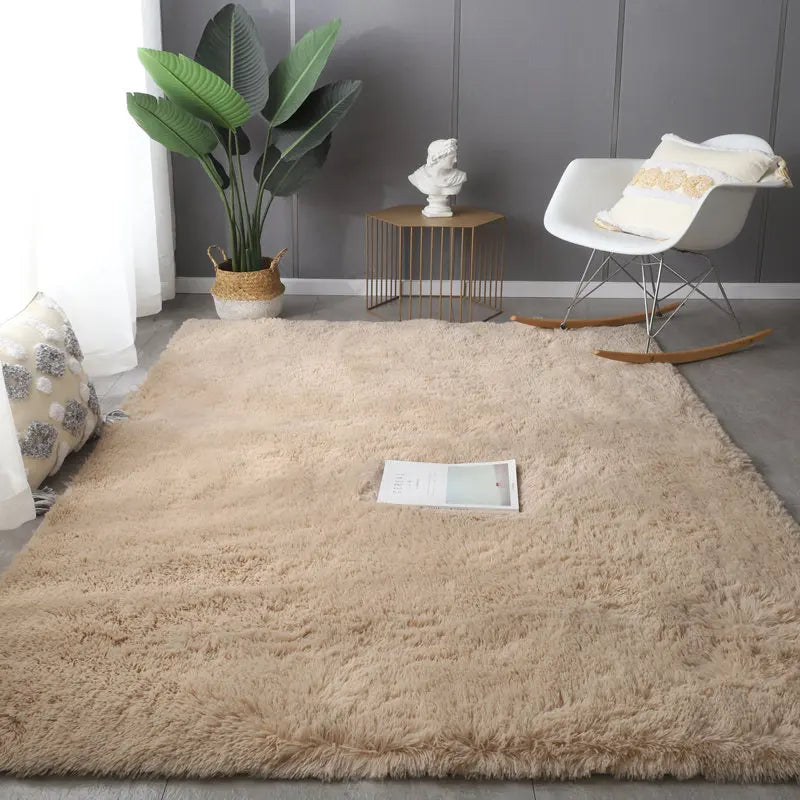 Gray Carpet for Living Room Plush Rug Bed Room Floor Fluffy Mats Anti-slip Home Decor Rugs Soft Velvet Carpets Kids Room Blanket