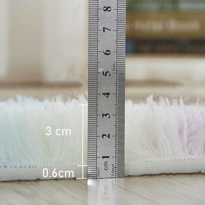 Gray Carpet for Living Room Plush Rug Bed Room Floor Fluffy Mats Anti-slip Home Decor Rugs Soft Velvet Carpets Kids Room Blanket