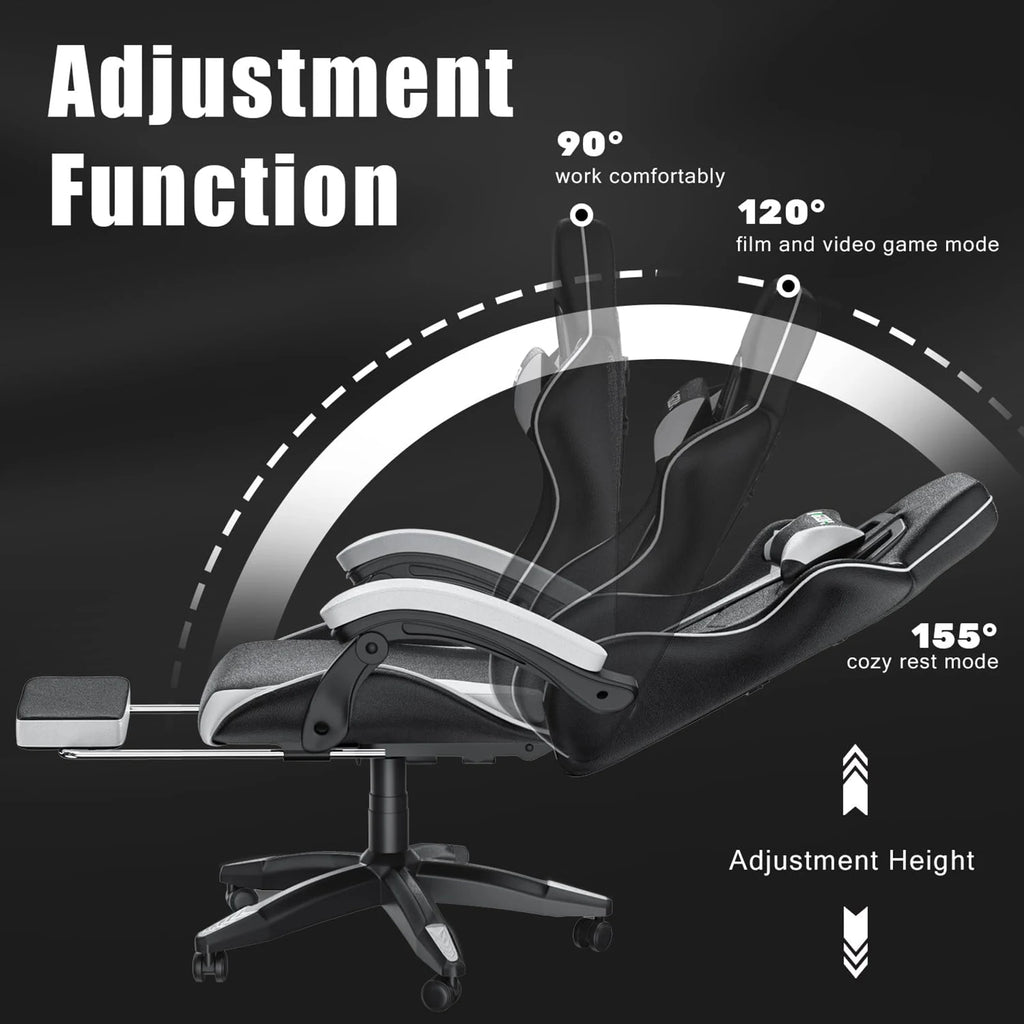 Gaming Chair with Footrest Gamer Chairs