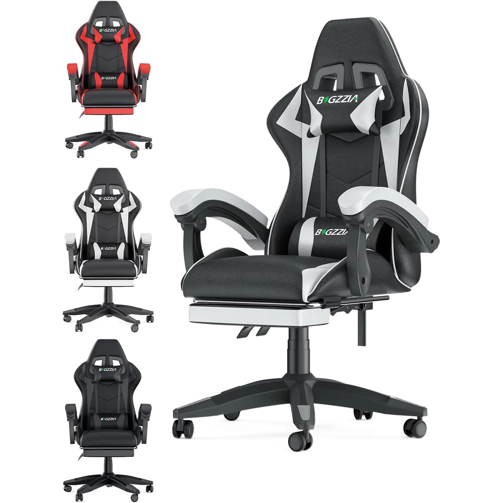 Gaming Chair with Footrest Gamer Chairs