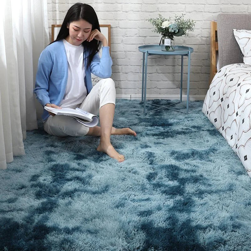 Gray Carpet for Living Room Plush Rug Bed Room Floor Fluffy Mats Anti-slip Home Decor Rugs Soft Velvet Carpets Kids Room Blanket