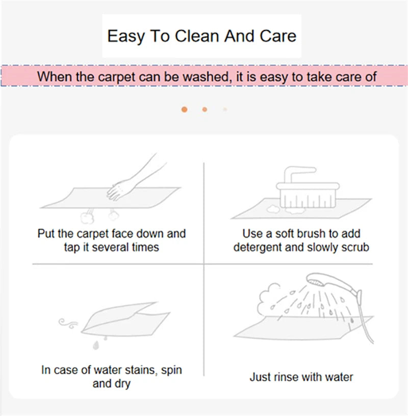 Gray Carpet for Living Room Plush Rug Bed Room Floor Fluffy Mats Anti-slip Home Decor Rugs Soft Velvet Carpets Kids Room Blanket