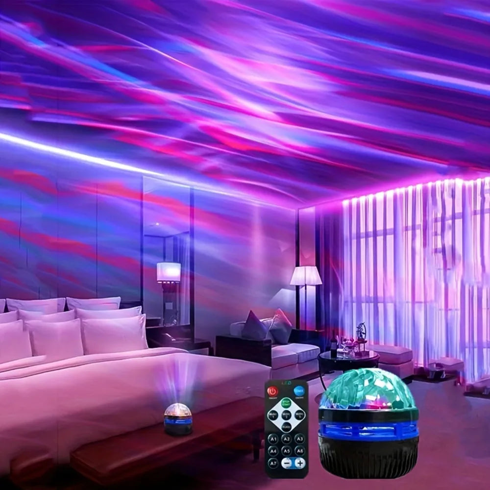 USB Galaxy Projector Aurora Night Light 360°